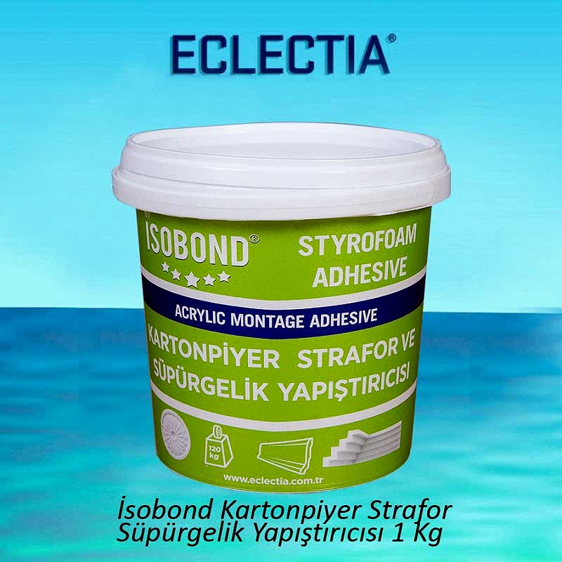 İSOBOND KARTONPİYER STRAFOR SÜPÜRGELİK YAPIŞTIRICISI 1 KG